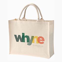 WIDE PP LAMINATED CANVAS BAG WITH SIDES