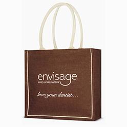 JUTE BAG WITH COTTON PIPING ON EDGE