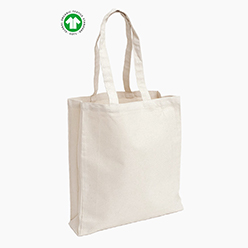 OEGANIC COTTON BAG WITH ALL SIDE GUSSET