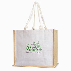 JUTE BAG WITH DOUBLE ROPE HANDLES